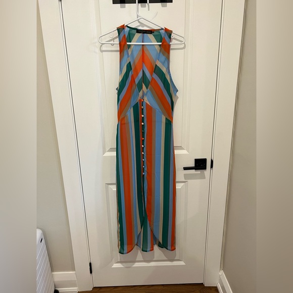 House of Harlow size M striped cover up - Picture 5 of 6